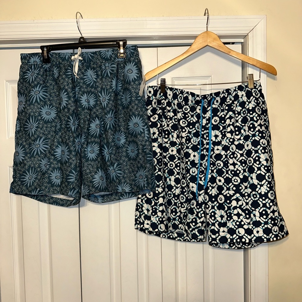 Two old navy swim trunks size L